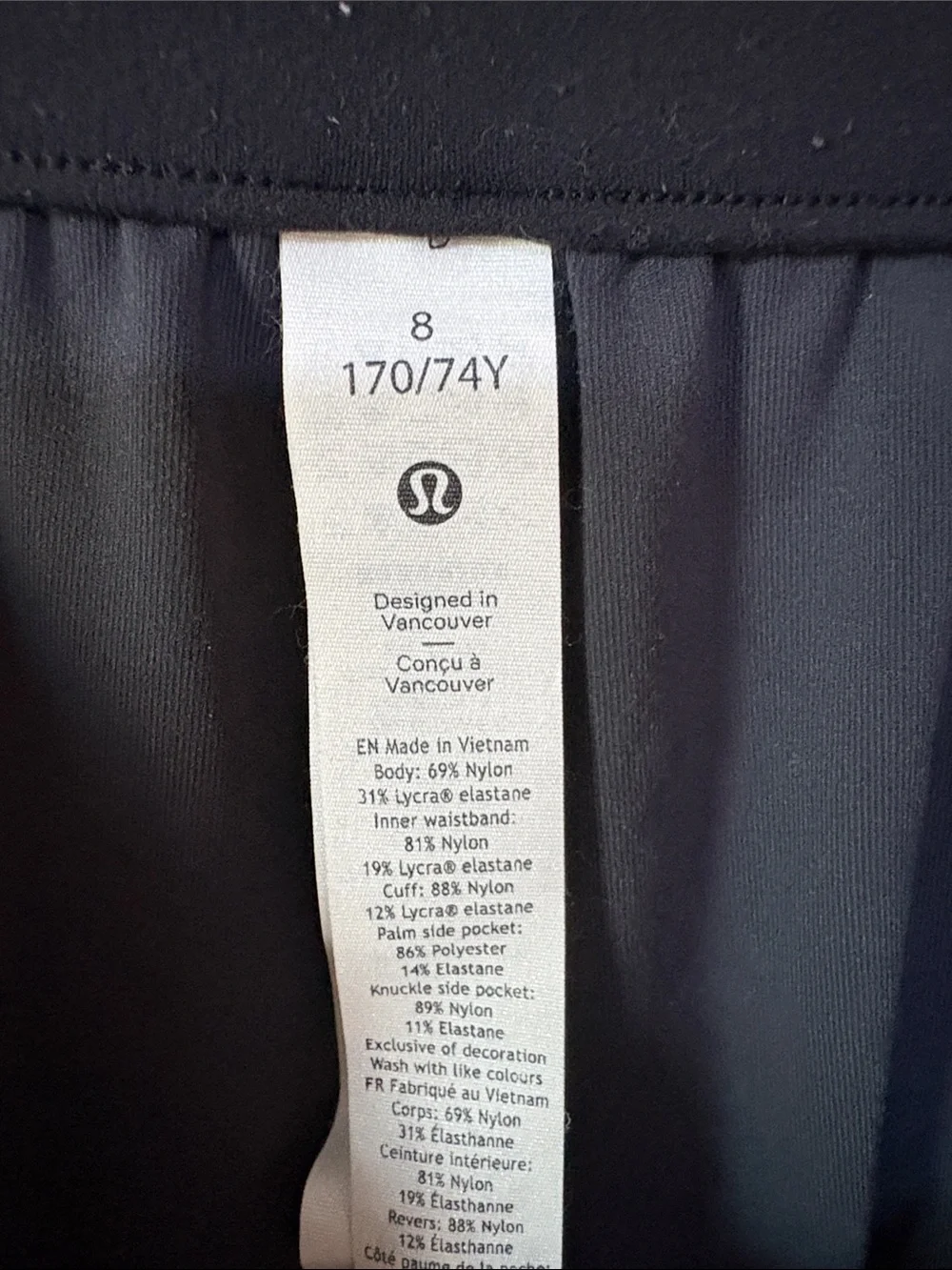 lululemon athletica Black Camo Jogger Pants